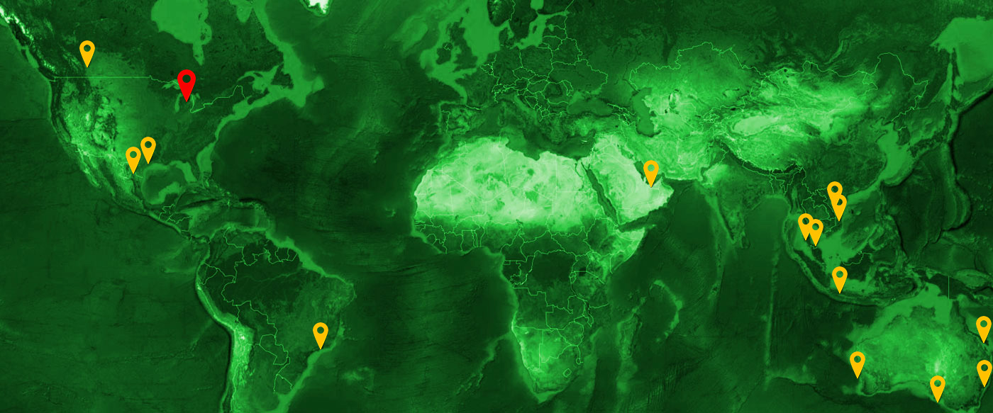 Xaerus Performance Fluids Global Locations